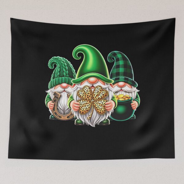 Item preview, St Patricks Day Lucky Shamrock Leopard Gnomes Irish Women designed and sold by clothesy7.