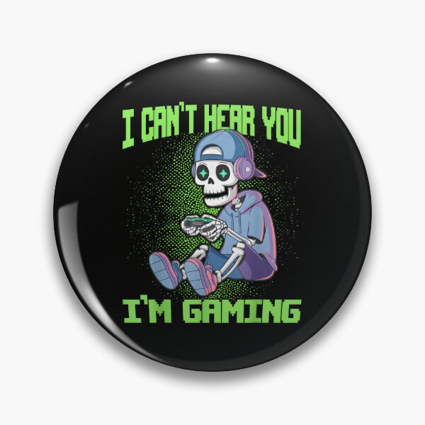 Artikelvorschau, Gamer Skeleton Gaming Videospiele Ich kann dich nicht hören, ich spiele. entworfen und verkauft von CameronTheBro.
