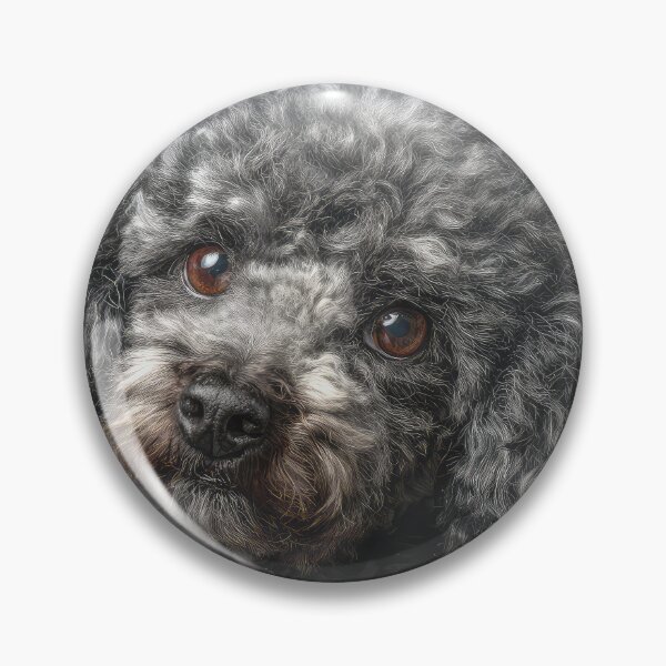 Item preview, Cute Gray Miniature Poodle designed and sold by Elisabeth Lucas.
