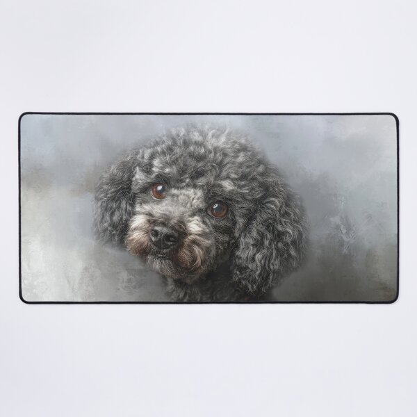 Item preview, Cute Gray Miniature Poodle designed and sold by Elisabeth Lucas.