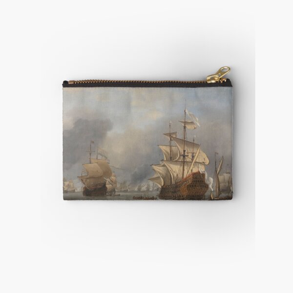 Item preview, Vintage British Battleships Print: Seascape Oil Painting designed and sold by SavageVision.