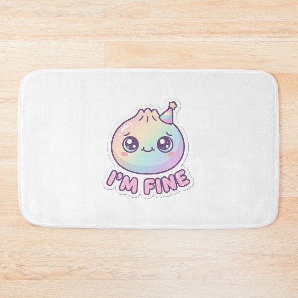 Aperçu de l'œuvre Soft Pastel Kawaii Onion/Dumpling “I’m Fine” créée et vendue par akramus.