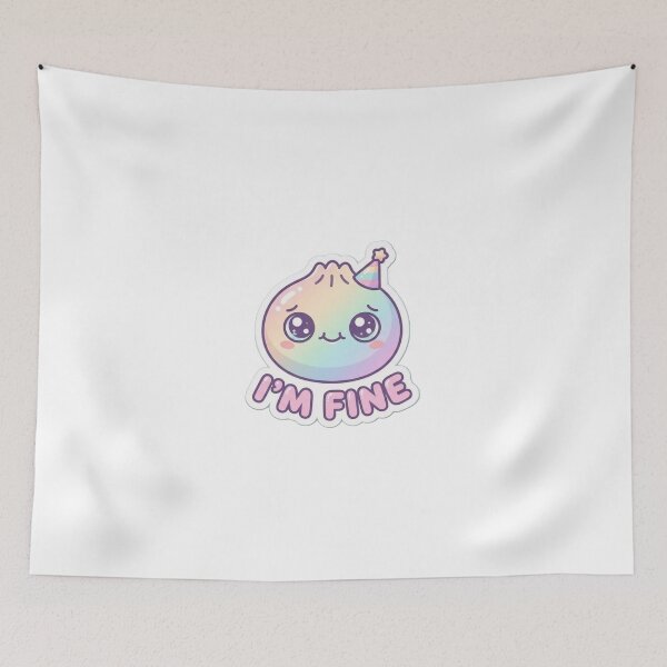 Item preview, Soft Pastel Kawaii Onion/Dumpling “I’m Fine” designed and sold by akramus.