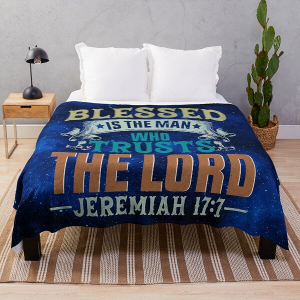 Item preview, Blessed Is the Man Who Trusts the Lord | Jeremiah 17:7 Christian Design designed and sold by MysticOzzy.