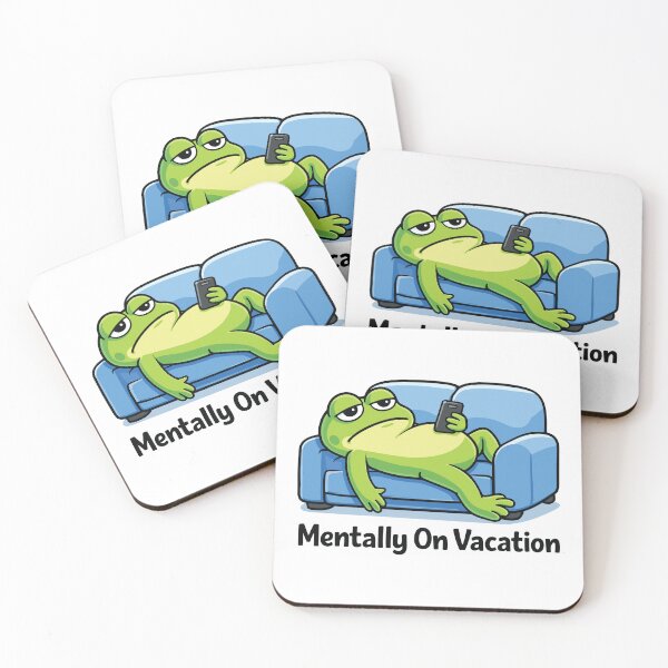 Item preview, Mentally On Vacation Funny Frog Office Humor designed and sold by Narutomarket.