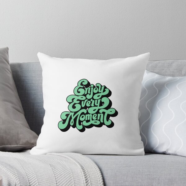 Item preview, Enjoy Every Moment Sticker | Motivational Quote  designed and sold by Halb92.