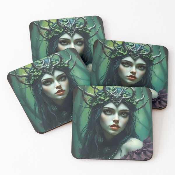 Item preview, Forest Dryad Queen - Mystical Nature Fantasy Portrait designed and sold by ArtMorphStudio.
