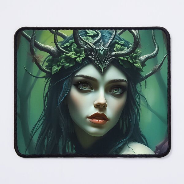 Item preview, Forest Dryad Queen - Mystical Nature Fantasy Portrait designed and sold by ArtMorphStudio.