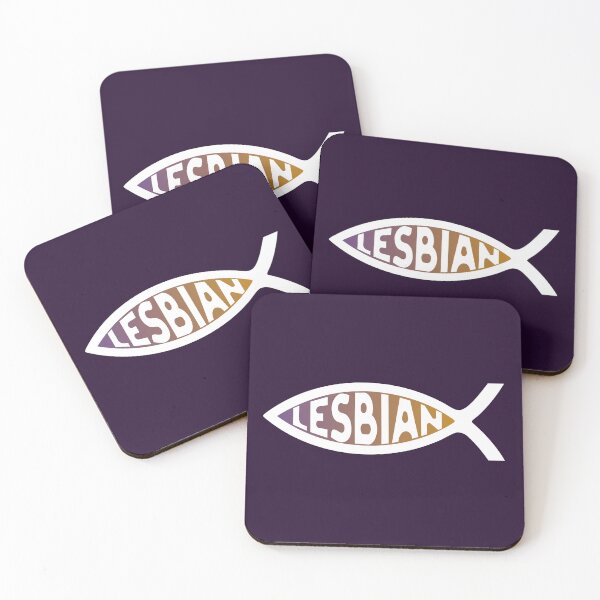 Item preview, Jesus Fish Lesbian Pride Flag LGBTQ White designed and sold by TackyTime.