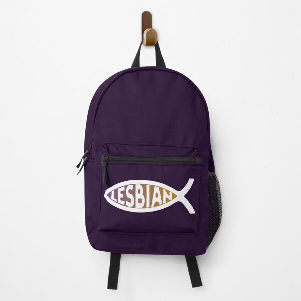 Item preview, Jesus Fish Lesbian Pride Flag LGBTQ White designed and sold by TackyTime.
