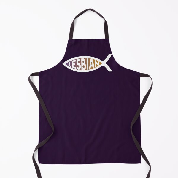 Item preview, Jesus Fish Lesbian Pride Flag LGBTQ White designed and sold by TackyTime.