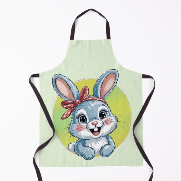 Item preview, Kawaii Blue Bunny Cute Painterly Animal designed and sold by lalasine.story.