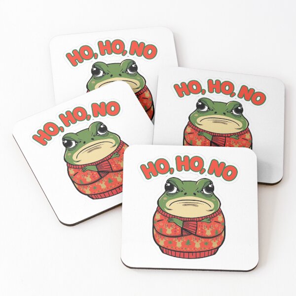 Item preview, Ho Ho No Grumpy Christmas Frog - Funny Ugly Sweater designed and sold by The Grumpy Pet Club.