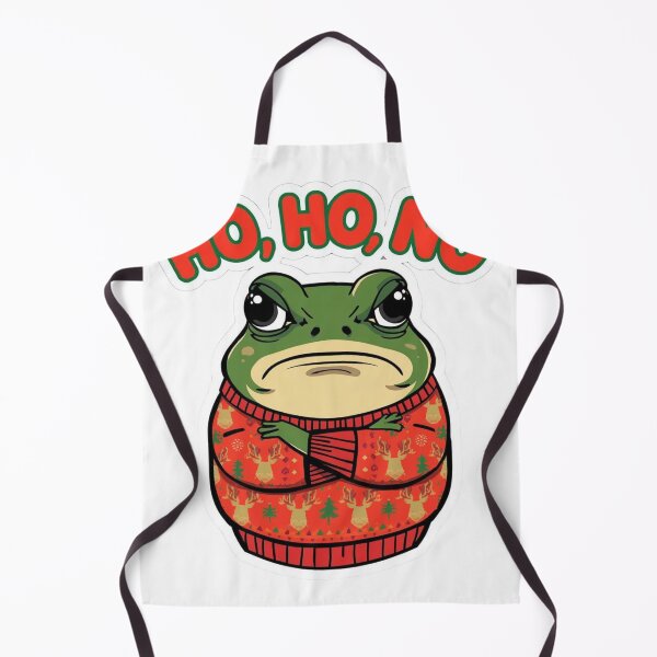 Item preview, Ho Ho No Grumpy Christmas Frog - Funny Ugly Sweater designed and sold by The Grumpy Pet Club.