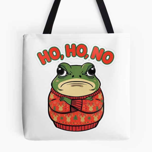 Item preview, Ho Ho No Grumpy Christmas Frog - Funny Ugly Sweater designed and sold by The Grumpy Pet Club.
