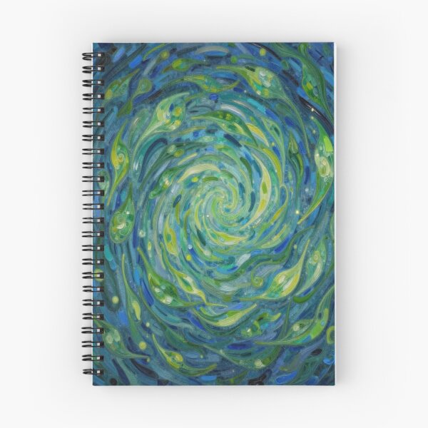 Item preview, Spiral Leaves in Motion – van Gogh Style meets Cosmic Flow for Dreamers & Color Poets designed and sold by FotoworldEdel.