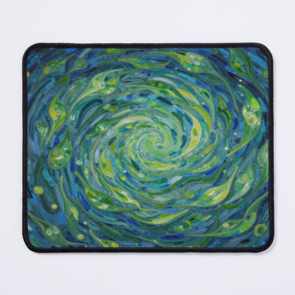 Item preview, Spiral Leaves in Motion – van Gogh Style meets Cosmic Flow for Dreamers & Color Poets designed and sold by FotoworldEdel.