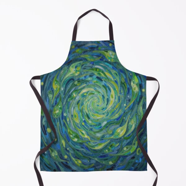 Item preview, Spiral Leaves in Motion – van Gogh Style meets Cosmic Flow for Dreamers & Color Poets designed and sold by FotoworldEdel.