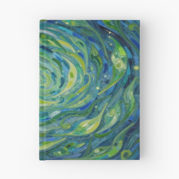 Item preview, Spiral Leaves in Motion – van Gogh Style meets Cosmic Flow for Dreamers & Color Poets designed and sold by FotoworldEdel.
