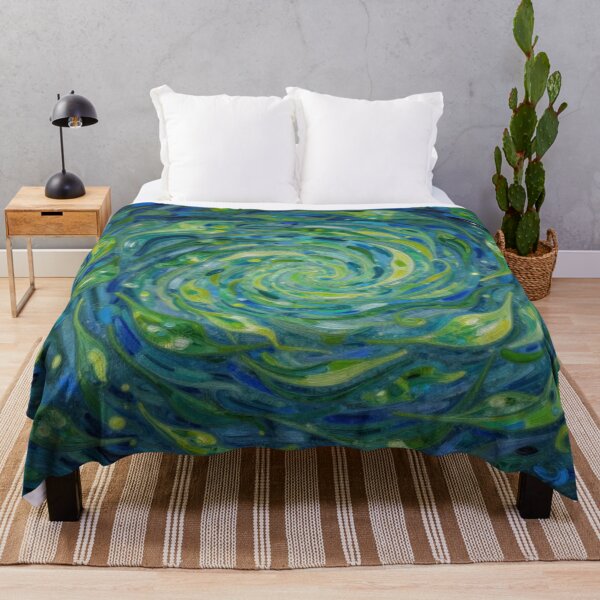 Item preview, Spiral Leaves in Motion – van Gogh Style meets Cosmic Flow for Dreamers & Color Poets designed and sold by FotoworldEdel.