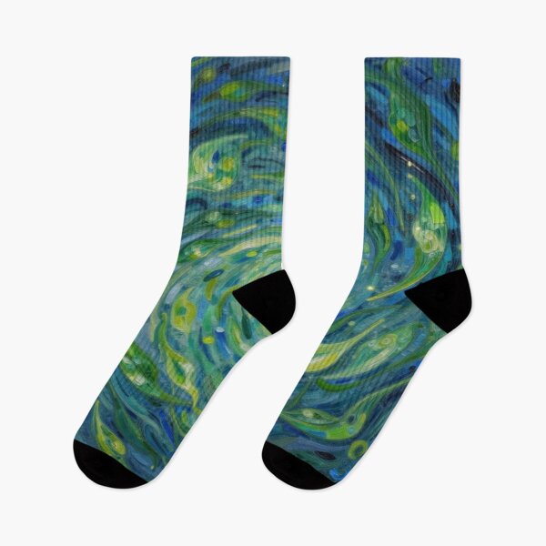 Item preview, Spiral Leaves in Motion – van Gogh Style meets Cosmic Flow for Dreamers & Color Poets designed and sold by FotoworldEdel.