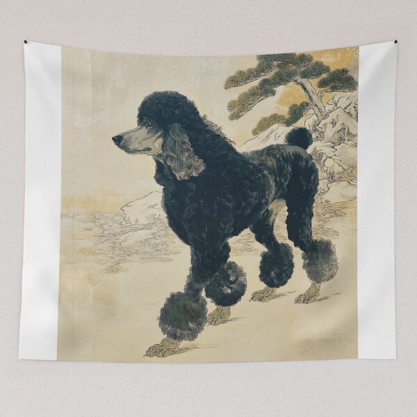 Item preview, Regal Poodle by a Pine Tree designed and sold by lautir.