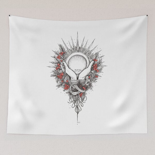 Item preview, 2026 Slavic Protection Symbol - Pagan New Year - Folklore Winter Art designed and sold by YvkafromPoland.