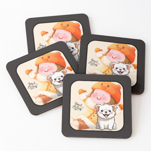Item preview, Proud of Myself – Cute Girl & Dog designed and sold by AudyNath.