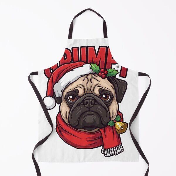 Item preview, Grumpy Christmas Pug - Funny Santa Hat Dog designed and sold by The Grumpy Pet Club.