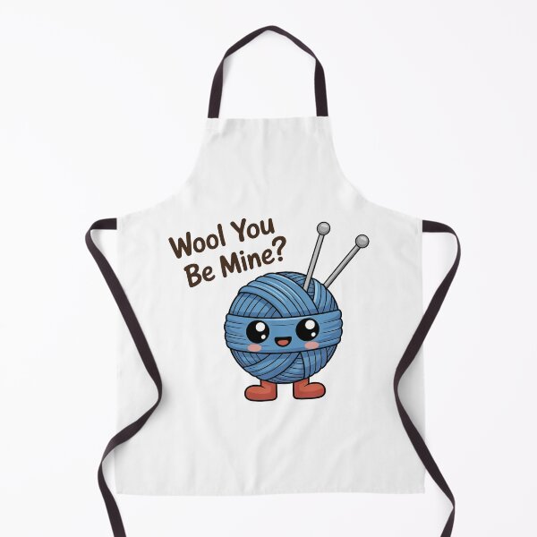 Item preview, Wool You Be Mine Cute Yarn Pun designed and sold by MonkiFlipp.