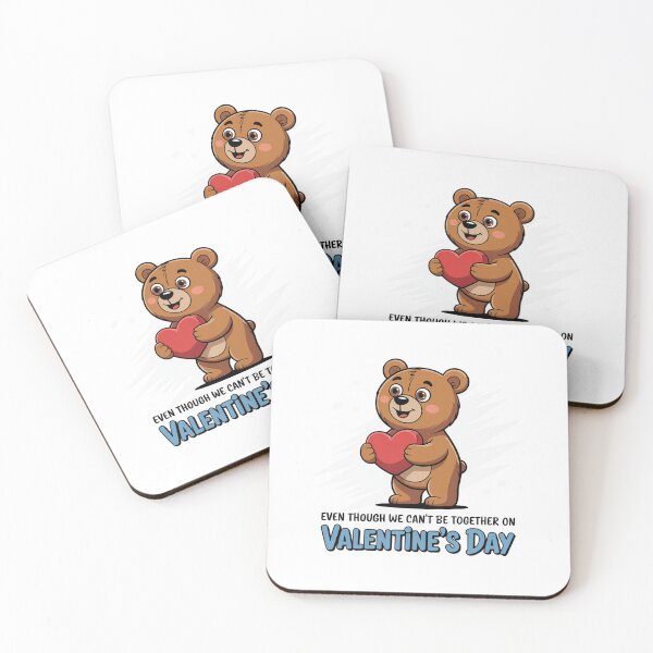 Item preview, Long Distance Valentine Cute Bear Love designed and sold by MonkiFlipp.