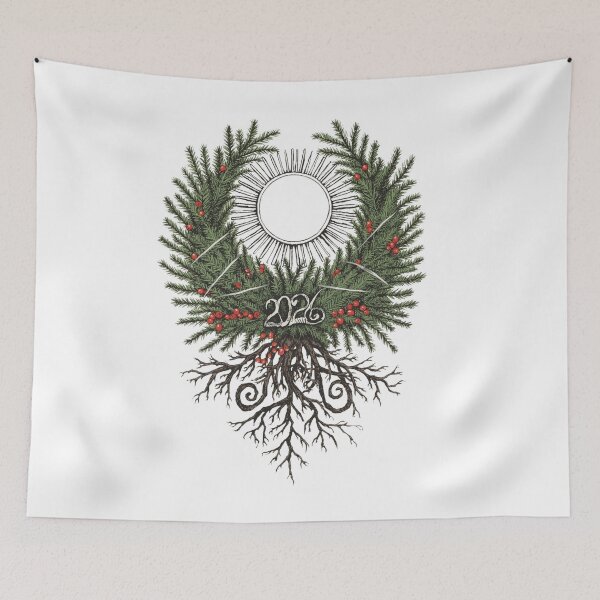 Item preview, 2026 Slavic Protection Symbol - Pagan New Year - Folklore Winter Art designed and sold by YvkafromPoland.