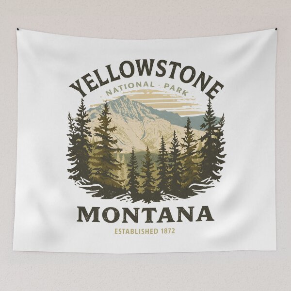 Item preview, Yellowstone National Park  designed and sold by GoodOldVintage.