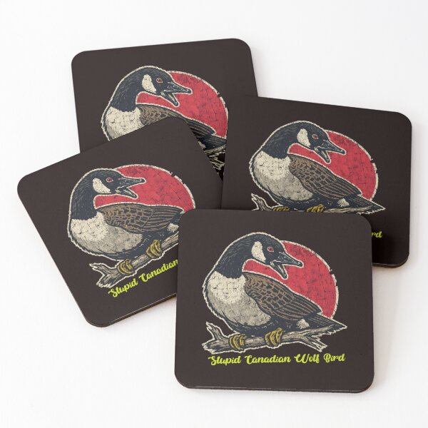 Item preview, Stupid Canadian Wolf Bird Red  designed and sold by cosettacir6382.