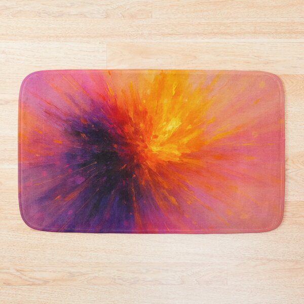 Item preview, Solar Burst - Abstract Energy Explosion in Yellow and Purple designed and sold by Joey Santiago.