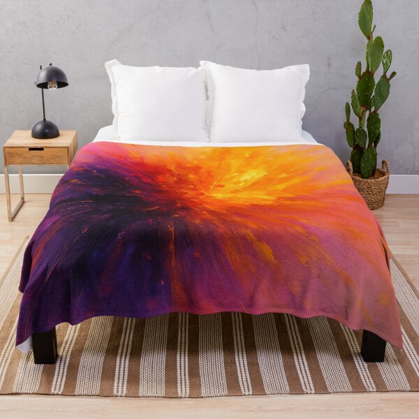 Item preview, Solar Burst - Abstract Energy Explosion in Yellow and Purple designed and sold by Joey Santiago.