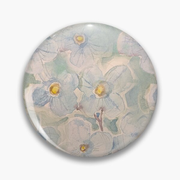 Item preview, Blue Watercolor Forget-Me-Not Floral Pattern designed and sold by Kara Draws.