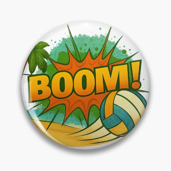 Item preview, BOOM! - Comic Beach Volleyball Kill designed and sold by royalswin.
