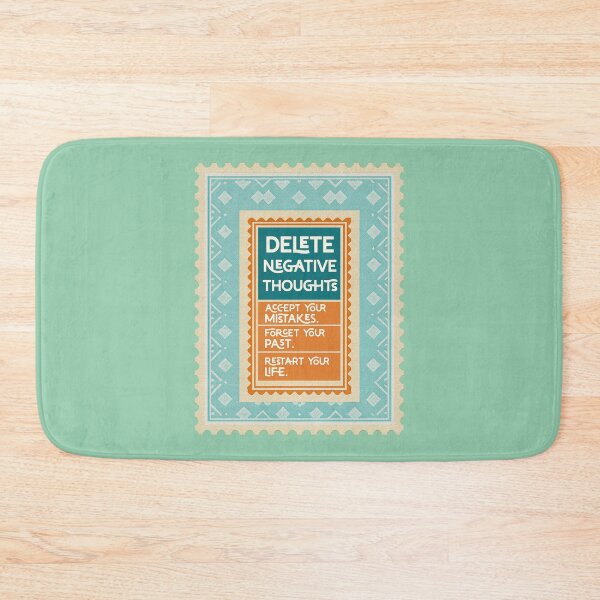 Item preview, Delete Negative Thoughts – Motivational Retro Typography Design designed and sold by NH2019.