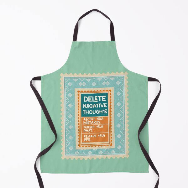 Item preview, Delete Negative Thoughts – Motivational Retro Typography Design designed and sold by NH2019.