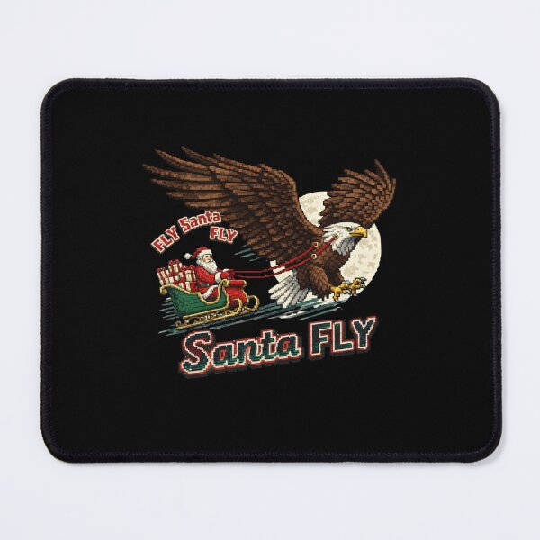 Item preview, Fly Santa Fly -Philadelphia-Eagles-Christmas-pixel designed and sold by w66aboo.