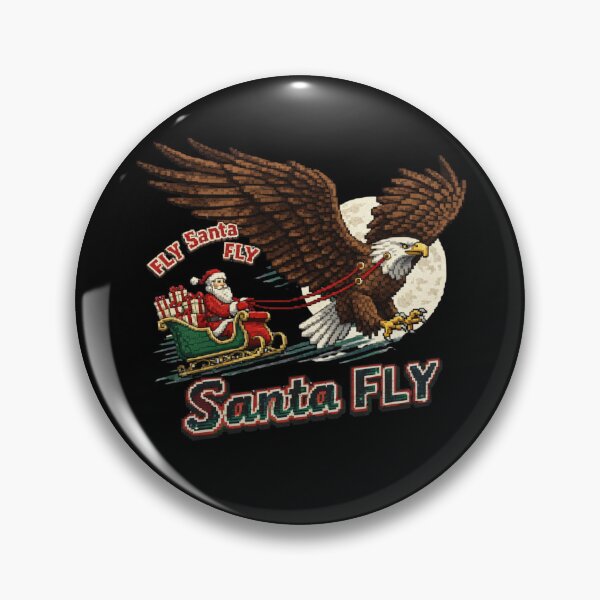 Item preview, Fly Santa Fly -Philadelphia-Eagles-Christmas-pixel  designed and sold by w66aboo.