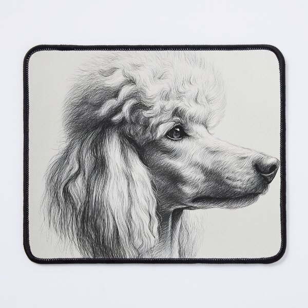 Item preview, Elegant Poodle Sketch designed and sold by lautir.