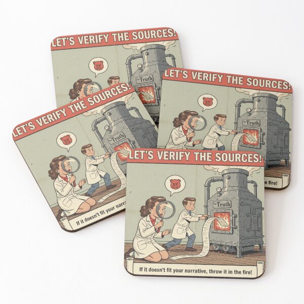 Item preview, Let’s Verify the Sources! designed and sold by Vantage Print Co..