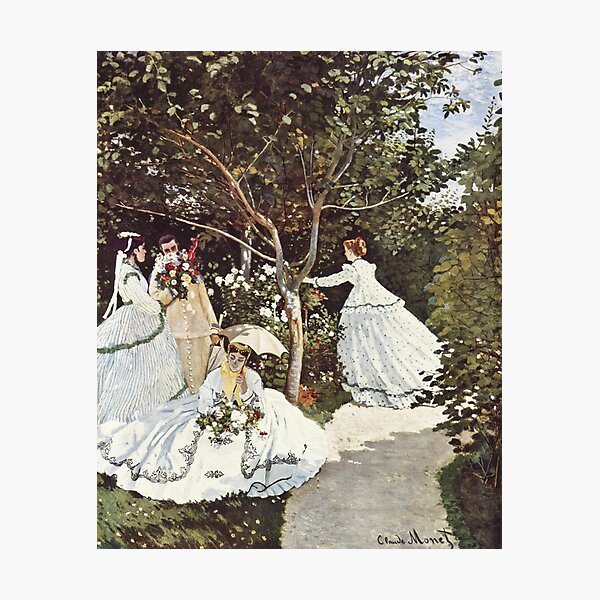 Item preview, HD. Women in the garden, by Claude Monet. HIGH DEFINITION  designed and sold by MINDTHECHERRY.