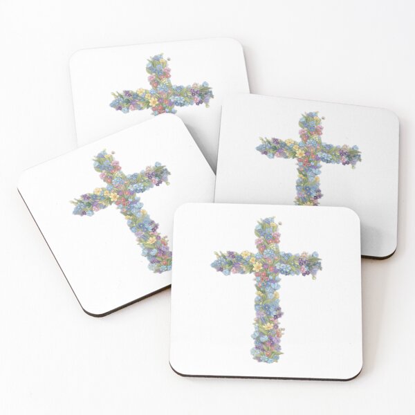 Item preview, Blooming Floral Cross Design designed and sold by DeusInk.