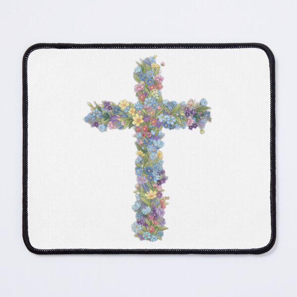 Item preview, Blooming Floral Cross Design designed and sold by DeusInk.