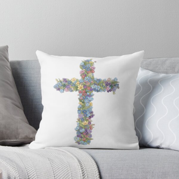 Item preview, Blooming Floral Cross Design designed and sold by DeusInk.