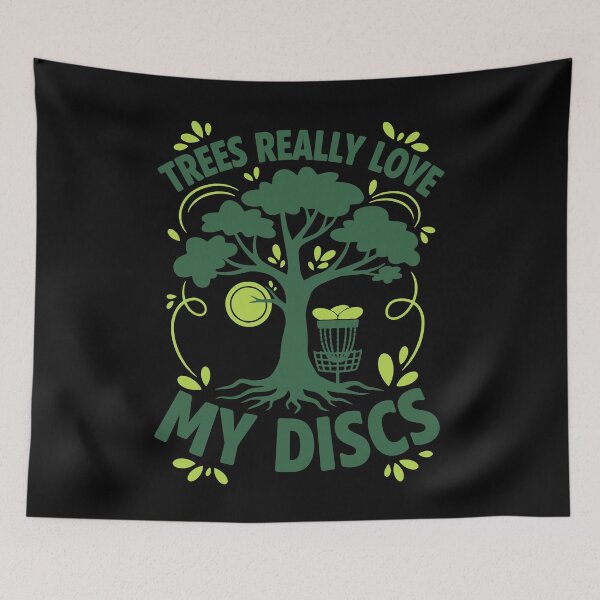 Item preview, Trees Really Love My Discs Funny Disc Golf designed and sold by LuminOrb.