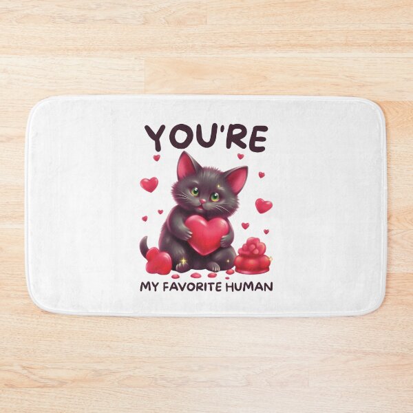 Item preview,  valentines cat You're My Favorite Human - Valentine Day designed and sold by Grace-Cop.